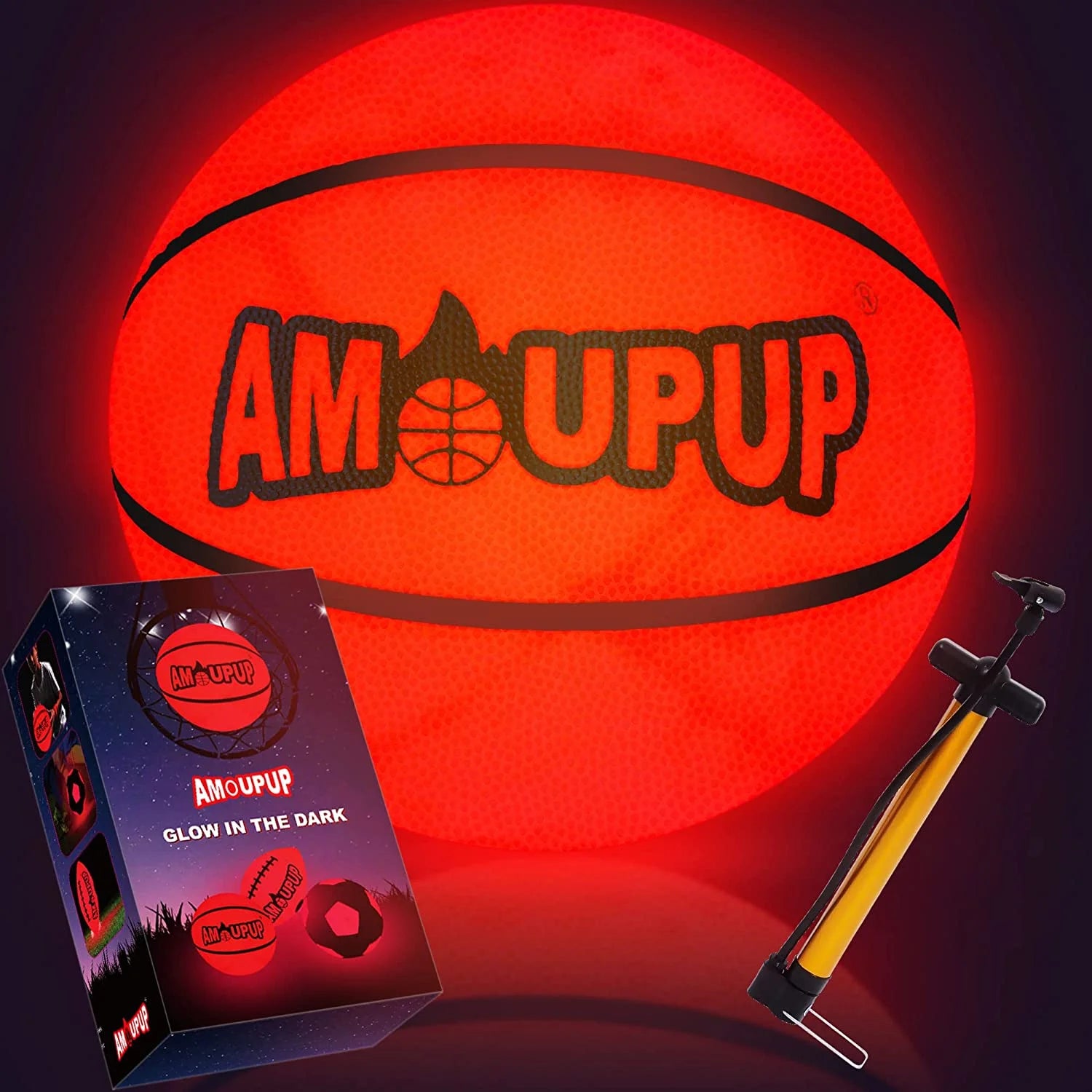 Glow in the Dark Basketball Sports Gifts Light up Led Basketball Cool Stuff with Led Lights and Batteries Pre-Installed - Kids Gifts Good Gift Ideas for Teen Boys and Girls